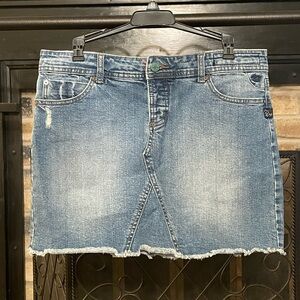 Billabong Blue Mini Skirt Casual Denim